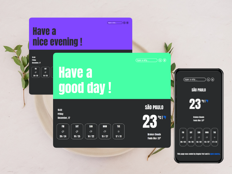 nice image of the landing page project