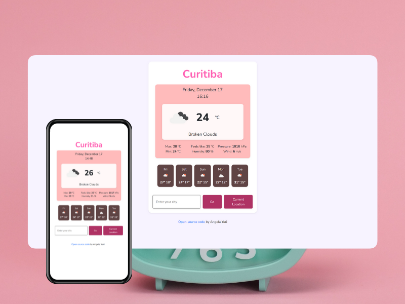 nice image of the Vanilla Weahter App